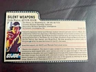 GI JOE: SILENT WEAPONS  (FILE CARD) (QUICK KICK)