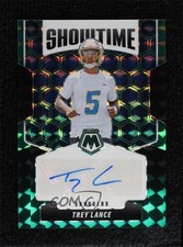 2025 Panini Mosaic Choice Fusion Green & Black Prizm 17/25 Trey Lance Auto 1fl4