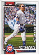 2026 Topps Celebration Walk This Way SSP #5 Justin Turner Cubs
