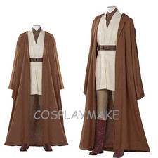 Star Wars Cosplay Costume Obi-Wan Kenobi Costume Medieval Robe Coat