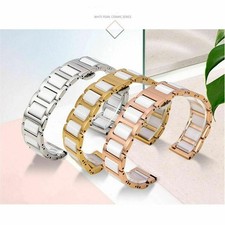 Watch Band Ceramic Stainless Steel Metal Strap 12mm 13 14 15 16 17 18 19 20 22mm
