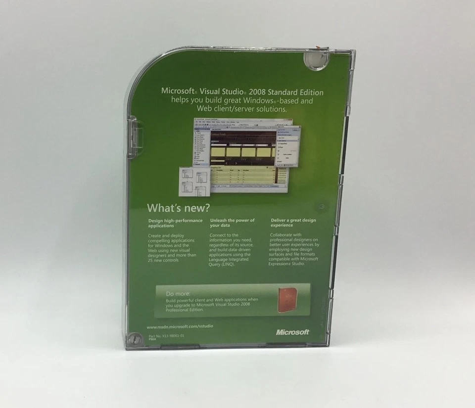 Microsoft Visual Studio 2008 Standard - Full Version (127-00166) - Image 2 of 2