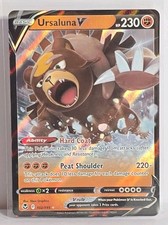 Carta Pokémon TCG Ursaluna V 102/195 Tempesta Argento Ultra Rara Full Art LP+