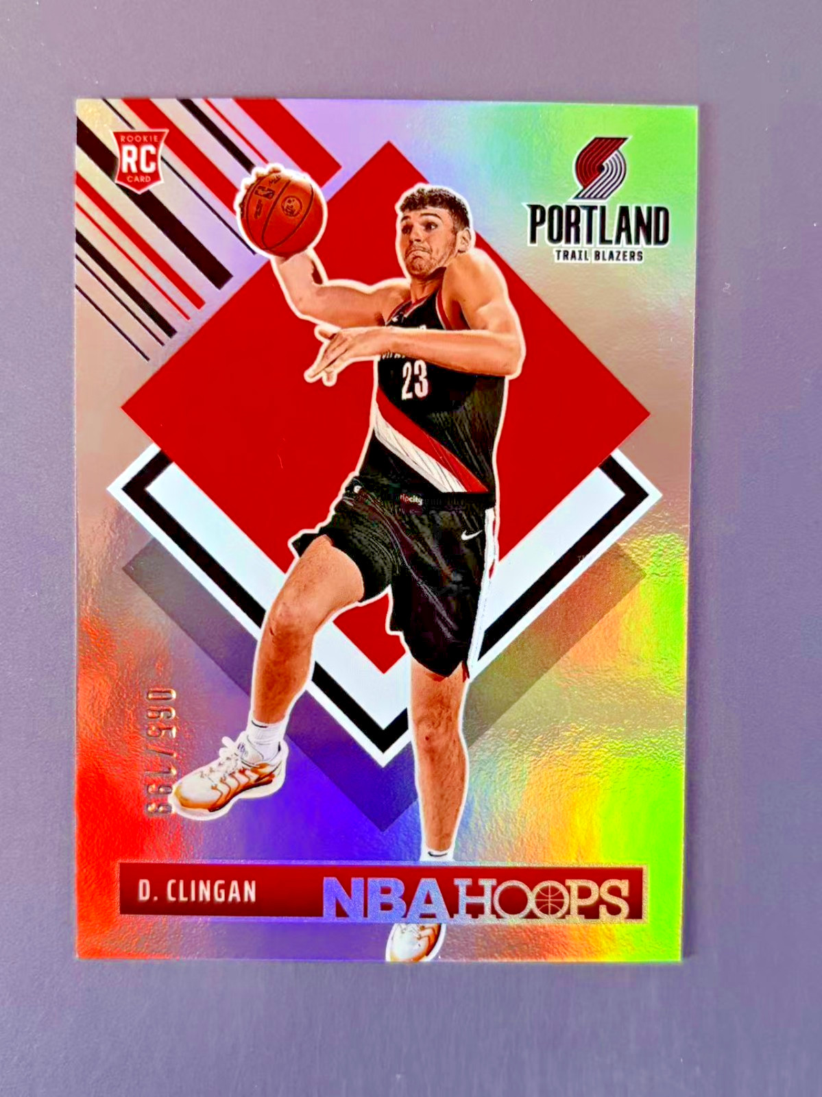 Donovan Clingan 2024-25 Panini NBA Hoops Tribute Silver /199 RC #293