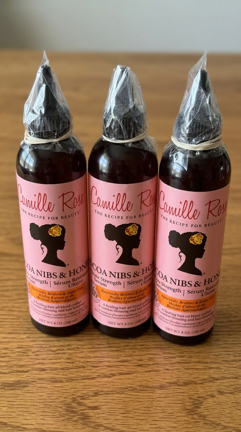 3 &times; Camille Rose Cocoa Nibs & Honey Ultimate Strength Serum 8 oz  each