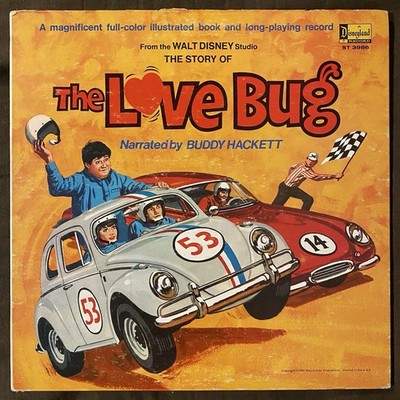 DISNEY'S THE LOVE BUG - 1969 Disneyland LP w/ Booklet - Buddy