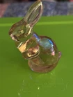 Fenton Vintage Pink Glass Bunny