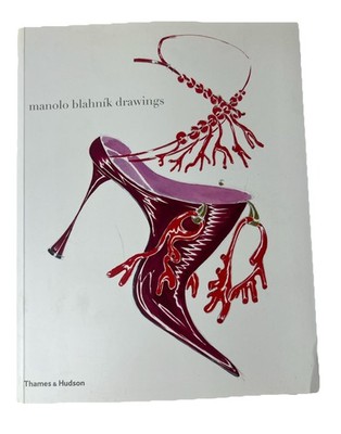 Manolo Blahnik Drawings Book - Softcover shoe illustration art 2003 High fashion