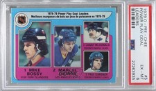 1979 O-Pee-Chee League Leaders Marcel Dionne Lanny McDonald Mike Bossy PSA 6 t3w