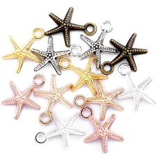 50pcs 16 12mm starfish Charms for Jewelry Making Fashion Necklaces Bracelet