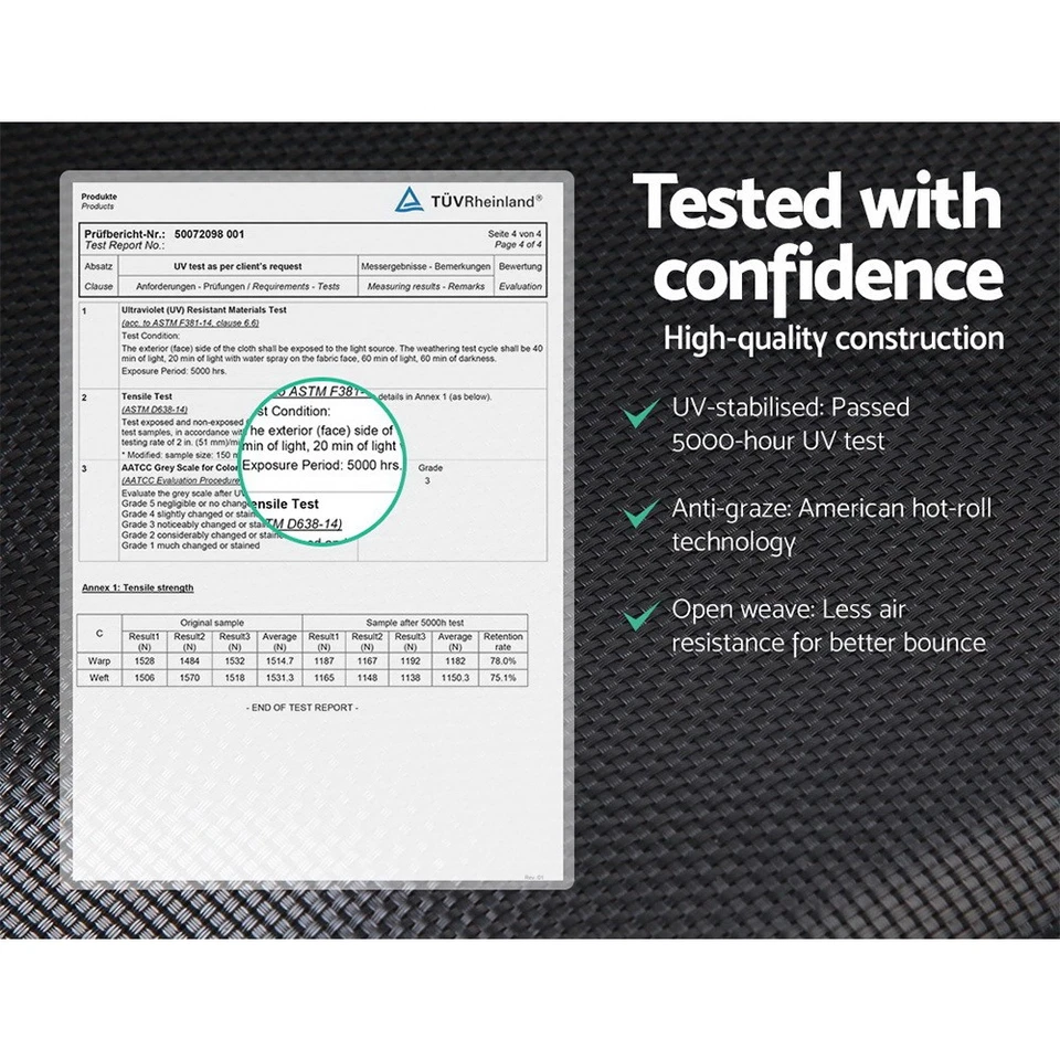 14FT Trampoline for Kids w/ Ladder Spacious Trampoline Safety Basketball set - image 4 of 4