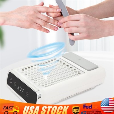 Nail Dust Vacuum Cleaner 4500rpm Adjustable Suction Nail Dust Collector LCD 80W