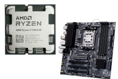 Ryzen 5 7500X3D preinstalled MSI PRO AM5 B850M-VC WIFI6E CPU Motherboard Bundle