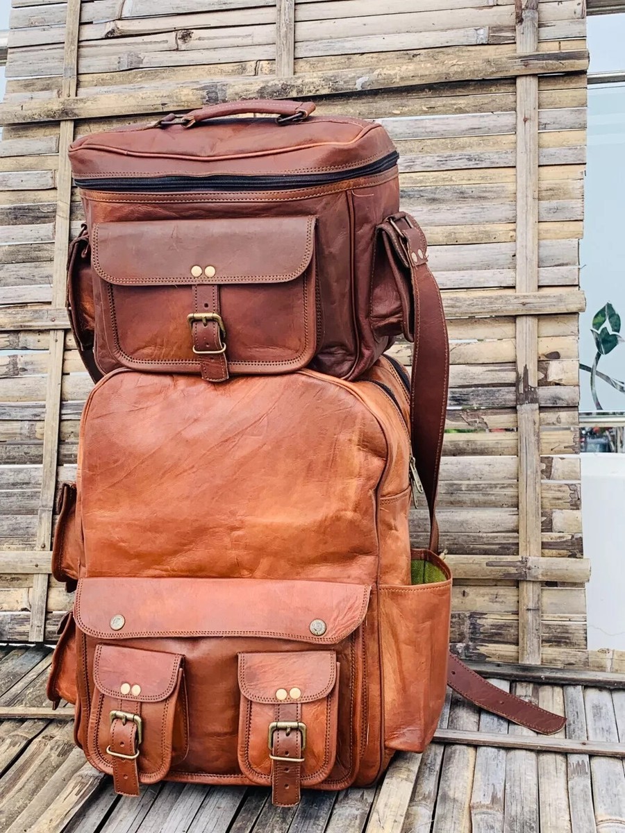 Real Messenger Laptop Bag Backpack Rucksack Leather 12"X16" 11" Camera Bag Free Real Messenger Laptop Bag Backpack Rucksack Leather 12"X16" 11" Camera Bag Free