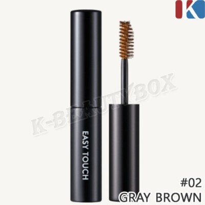 TONYMOLY Easy Touch Coloring Browcara 5ml #02 Gray Brown Eyebrow Mascara NEW