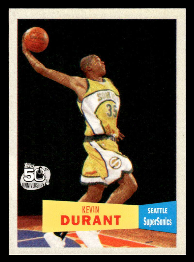 2007-08 Topps Kevin Durant 1957-58 Variation RC Rookie #112 Supersonics JX2675
