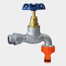 Auslaufventil 1/2" und 3/4" Auslaufhahn Wasserhahn Zapfhahn Kugelhahn Gartenhahn