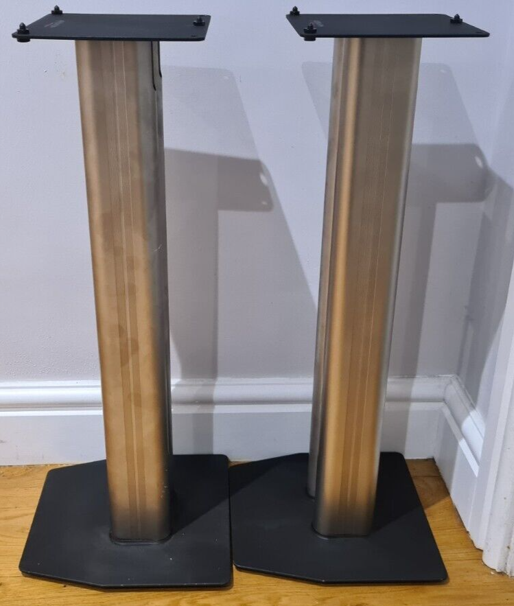 ALPHASON DESIGNS 24" DOUBLE PILLAR SPEAKER STANDS WITH FLOOR & TOP