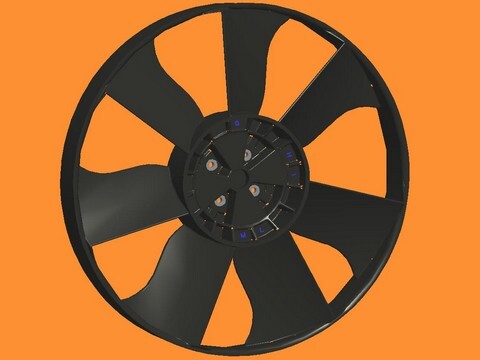 Kohler Lombardini ED0097183360-S BLOWER FAN D.380 | eBay