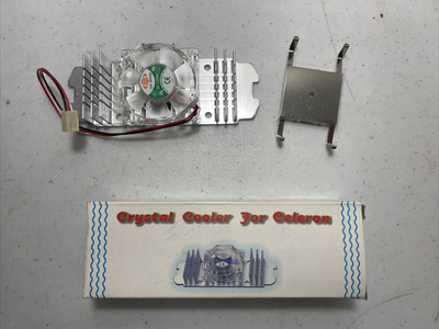 Crystal Cooler for Intel Celeron CPU Heatsink with Fan