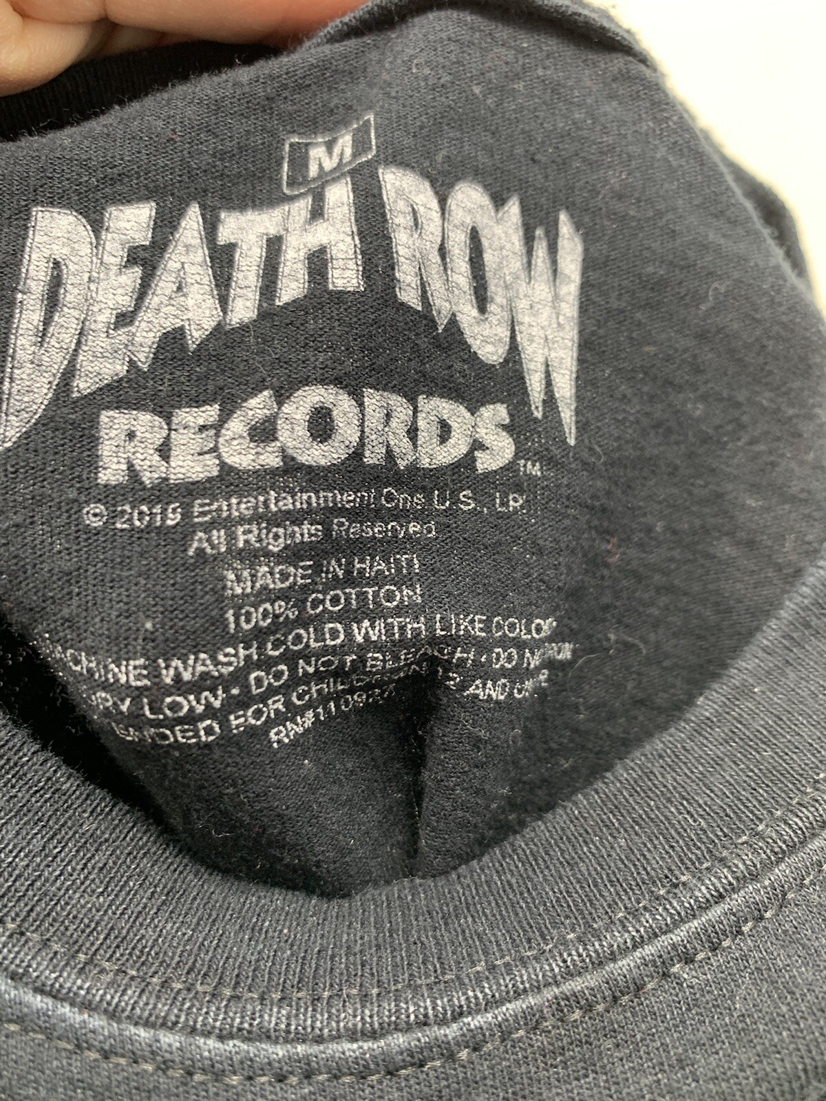 FILA Death Row Records Sedia Elettrica Logo Rosso Nero T Shirt Uomo M Medium 2019