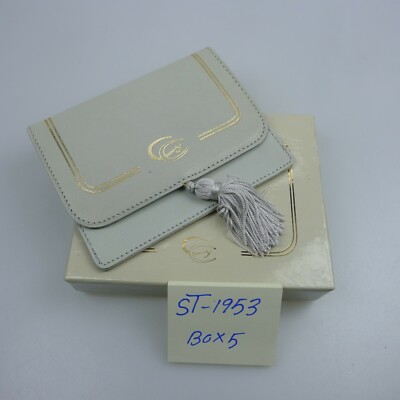 Carrera-Y-Carrera Jewelry Leather Pouch, Beige & Gold Color, in Box