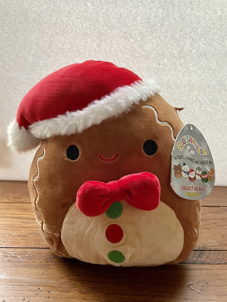 NWT 2019 Squishmallow 8 Christmas Jordan Gingerbread cookie plush