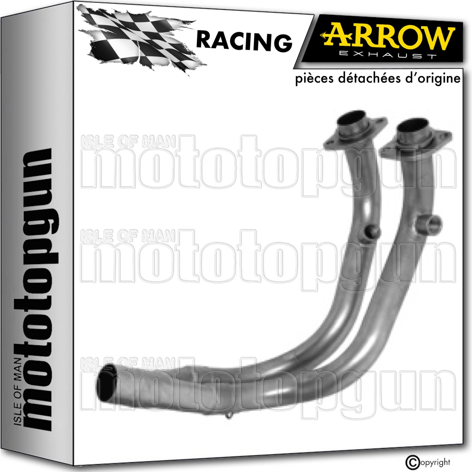 Collecteur Arrow X-Cape 650 échappement inox brossé de haute précision pour Moto Morini