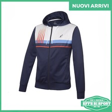 Giacca tuta uomo Australian jacket cappuccio full zip tempo libero sport tennis
