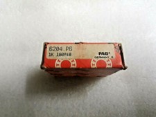 6204 P6 Single Row Deep Groove Radial Ball Bearings 20X47X14mm FAG