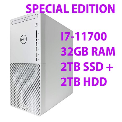 DELL XPS 8940 i7-11700 32GB RAM 2TB SSD 2TB HDD NVIDIA GeForce RTX 