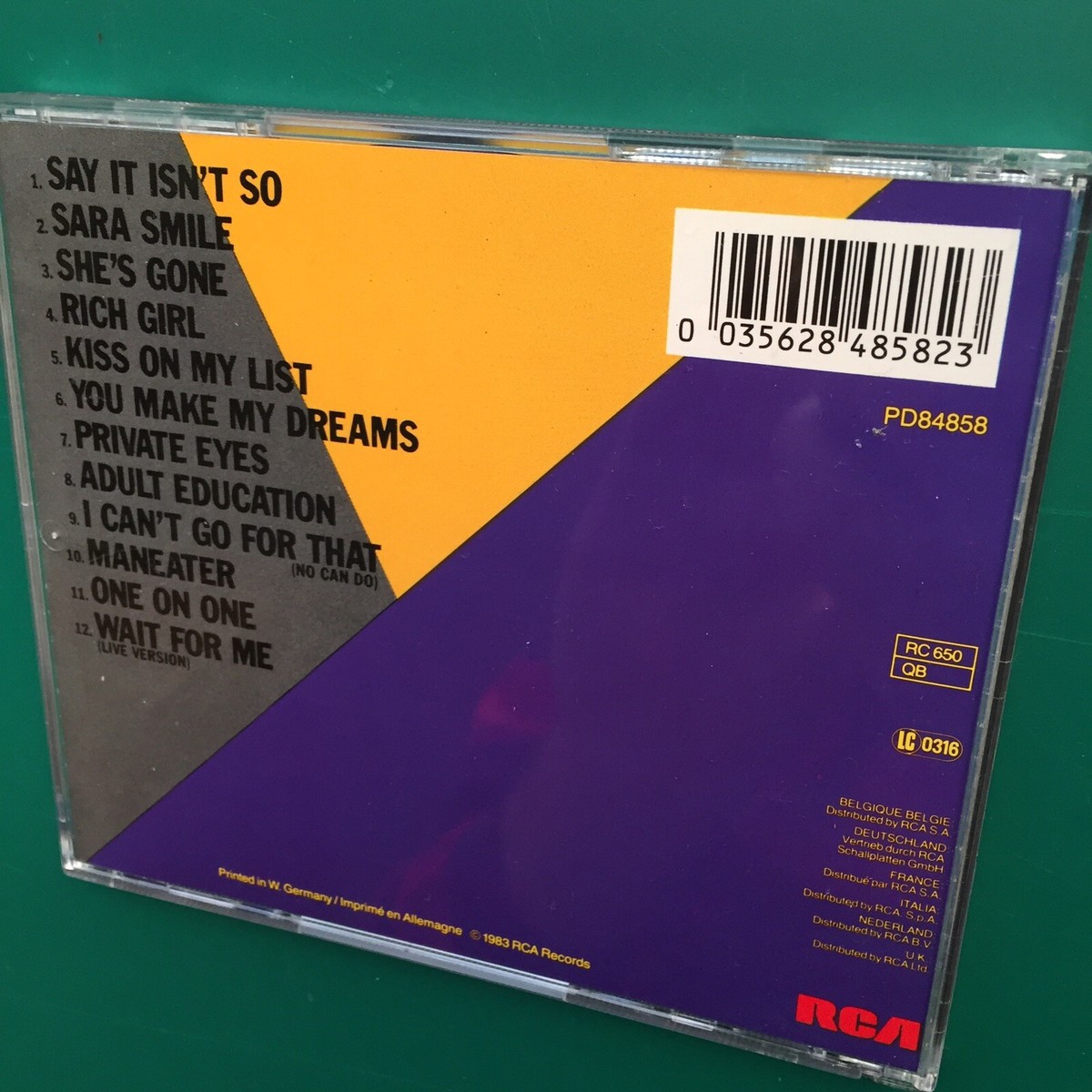 Daryl Hall John Oates GREATEST HITS CD (Rock 'N Soul Pt 1