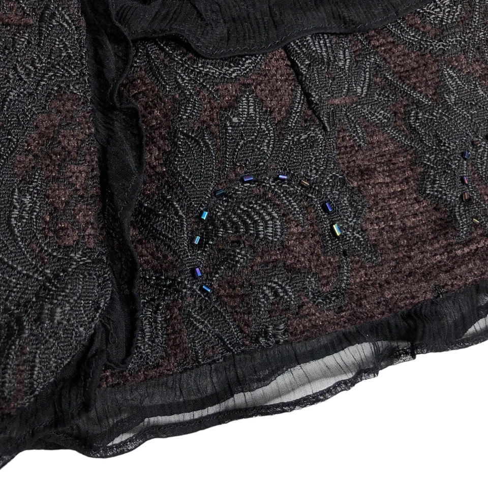 Chaqueta Blazer Años 90 Y2K New Direction Para Mujer XL Con Cuentas Adornada Capricho Gótico Foto 4 de 4