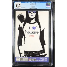 Hawkeye 9 (2013) CGC 9.4 Kate Bishop David Aja cover 