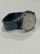D&G Dolce and Gabbana Watch Octagonal Blue Stainless Steel Bracelet