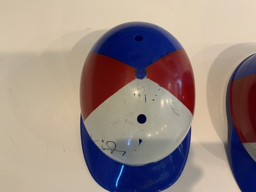 Montreal Expos Replik Baseball Schlaghelme Laich handsigniert Vintage Adjustrap - Bild 9 von 23