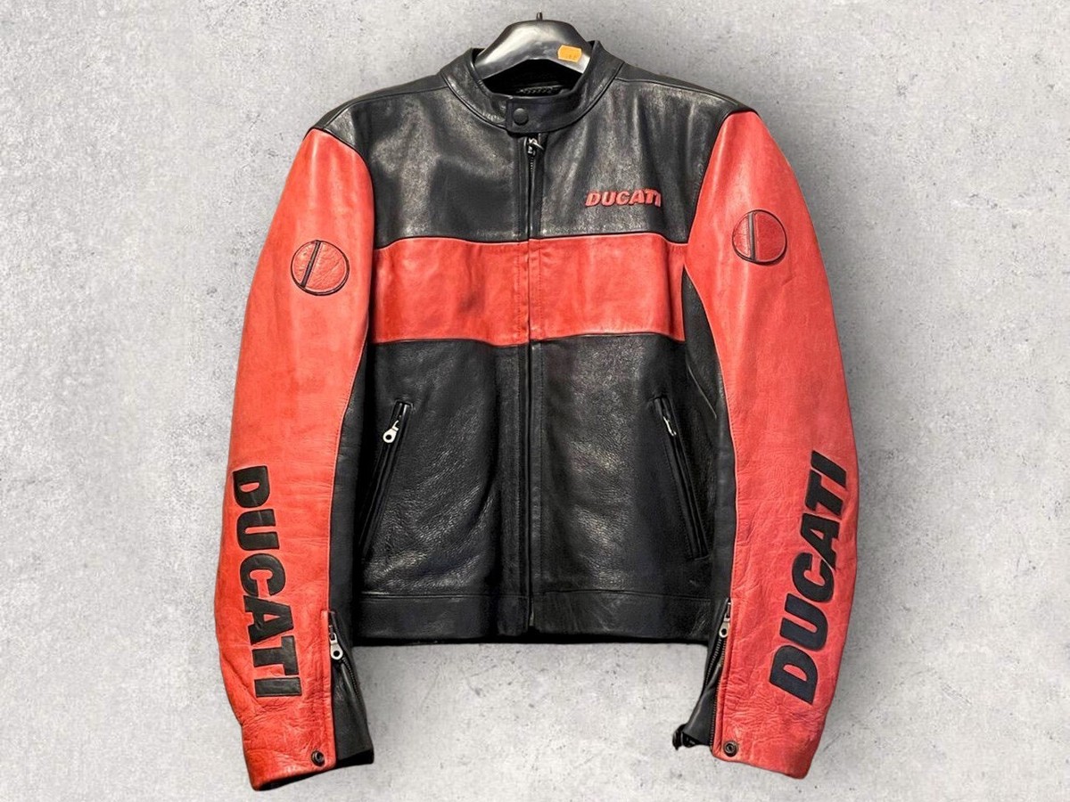 Rare Ducati Large L Leather Bike Jacket Hard To Find | eBay
