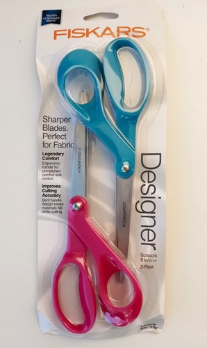 Fiskars 01-005660 2pc 8" Designer Scissor Set (random colors) - Picture 2 of 3