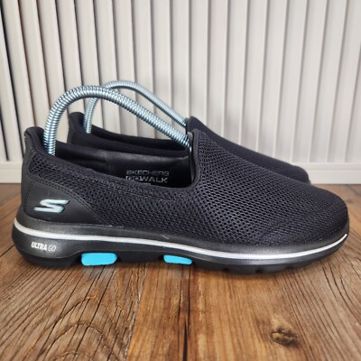 Skechers Ultra Go Walk Womens Size Black Mesh Relaxed