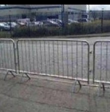 Used pedestrian galvanised barriers good condition £10.00 Joe 07939513160