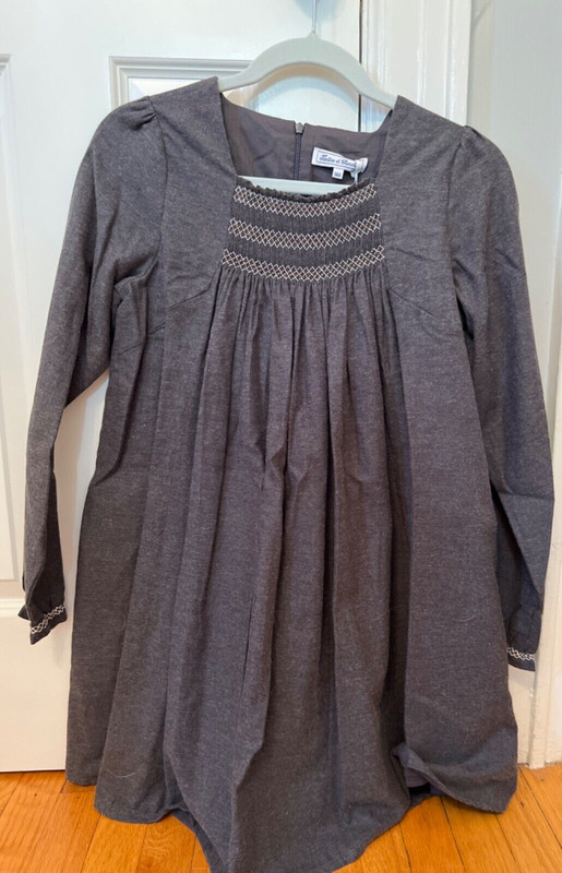 NWT Tartine Et Chocolat Grey Dress Size 14A