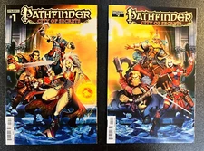 PATHFINDERY CITY OF SECRETS 1 2 SET LOT  GENZOMAN Dynamite Dragons Wizards