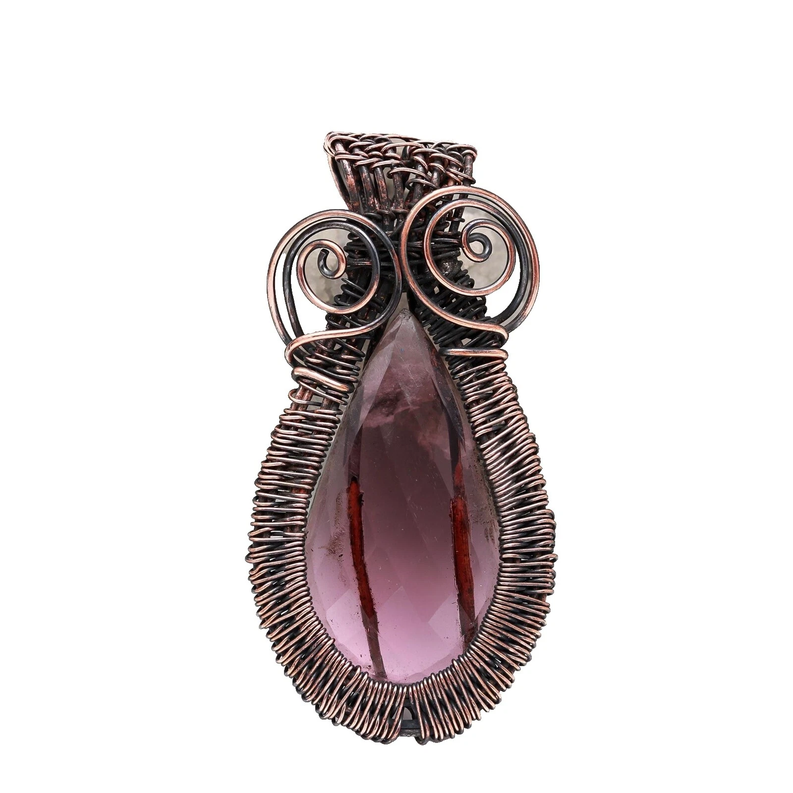 Collares y colgantes de cobre amatista de moda