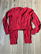 Men s Carhartt Red Union Suit Thermal Pajamas Long Johns With Butt Flap 36 Tall