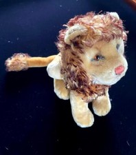 STEIFF SITTING LION LEO 1958 22 CM 9.5" GERMANY MOHAIR GLASS EYES WONDERFUL