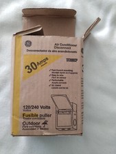 GE AC Air Conditioner Disconnect, 30-Amp 120/240-Volt Fused TF30RCP Open Box