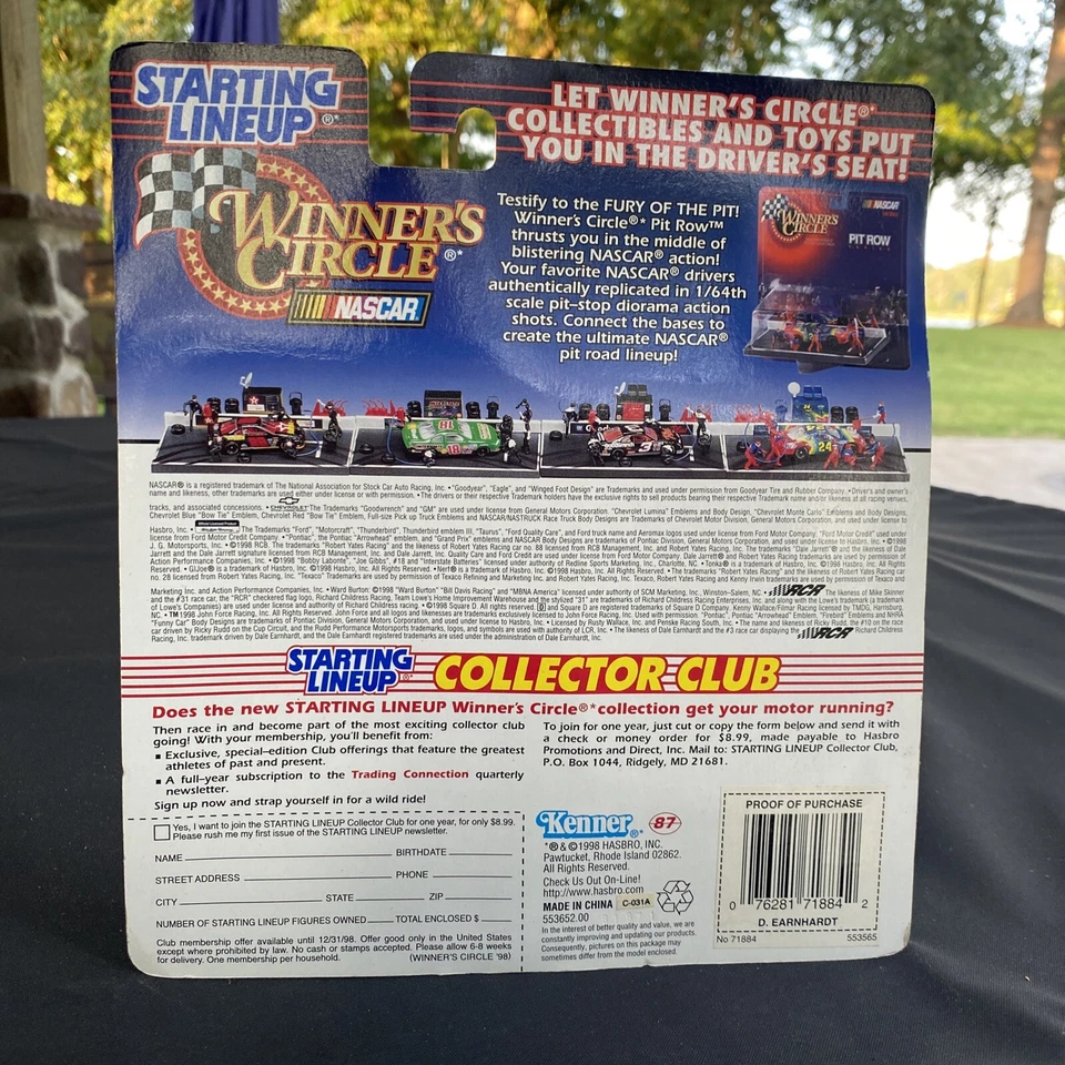 Winners Circle 1998 alineación inicial serie 1 Dale Earnhardt Foto 4 de 4