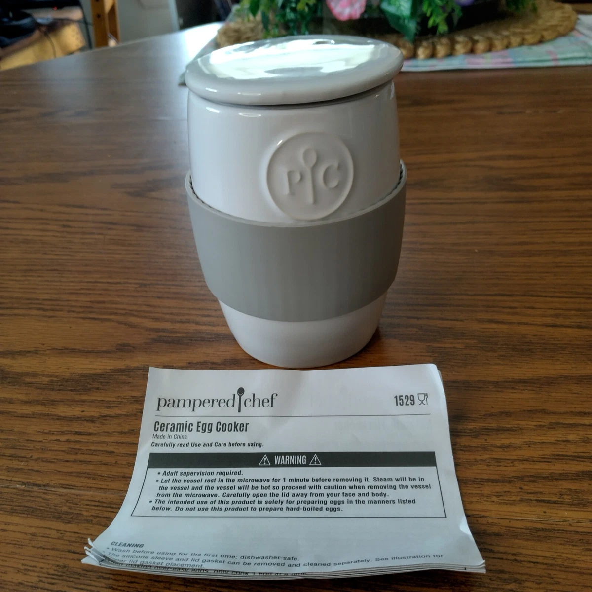 How to use pampered chef ceramic egg cooker new arrivals