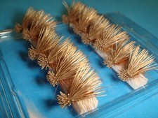 FLY FISHING FLIES - Traditional Brown ELK HAIR CADDIS size #12 (12 pcs.)