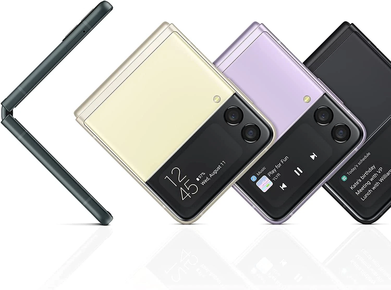 スマートフォン本体 04030A Galaxy Z Flip3 5G SM-F711U1 128GB Factory Unlocked Samsung Galaxy Z Flip 3 5G F711U 128GB Smartphone